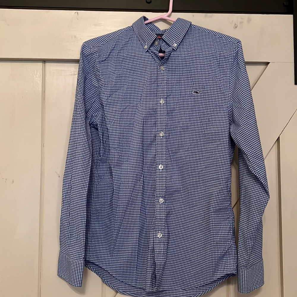 Vineyard vine slim fit whale shirt size small men’s